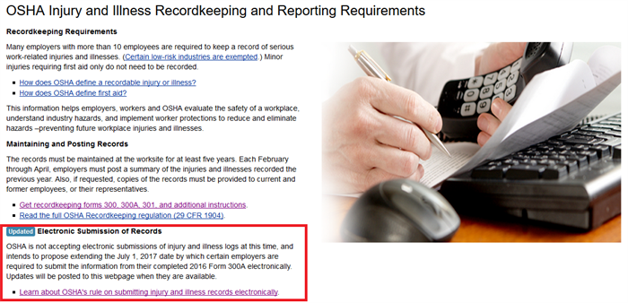 OSHA Delays Electronic Injury, Illness Reporting Deadline | BuildPay